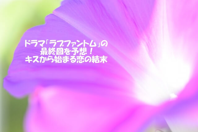 ラブファントム 原作ネタバレ ドラマあらすじや最終回予想 キスから始まる恋の結末 あたらしいもの好き くいしんぼうな薬剤師ママブログ