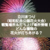 昭和記念公園の花火