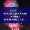 立川昭和記念公園の花火2